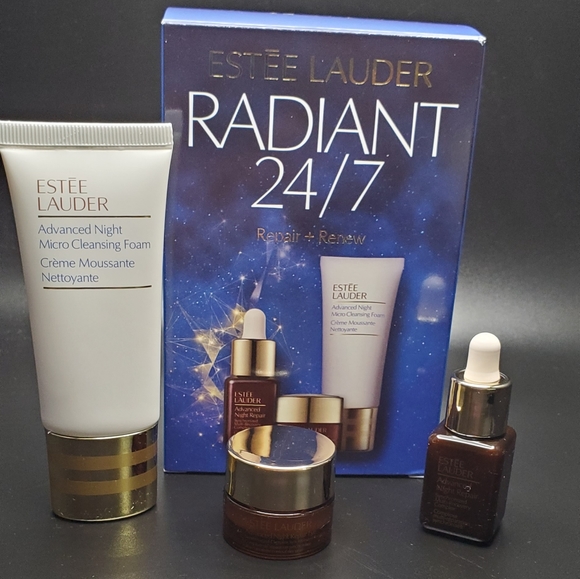 NIB Estee Lauder 3-Pc. Radiant 24/7 Repair + Renew Set - Picture 2 of 3